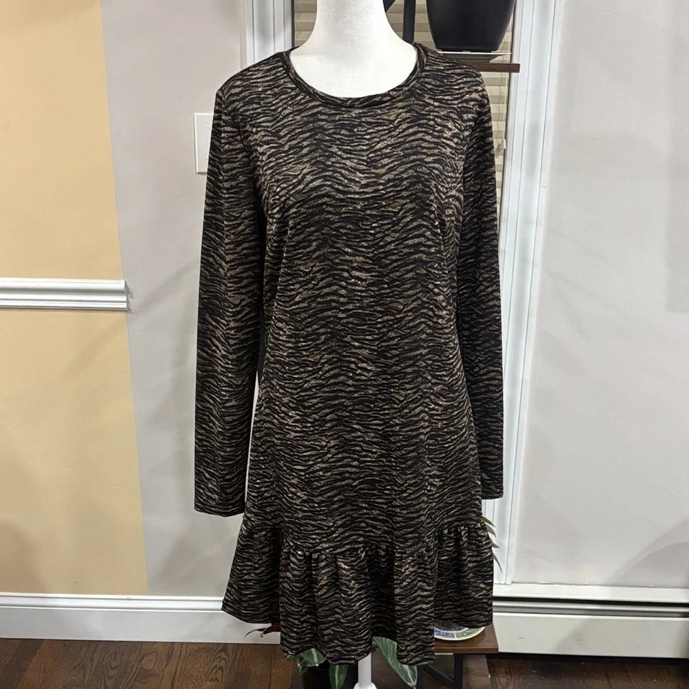 Michael Kors tiger print dress size L